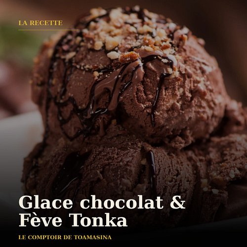 La glace maison qui sent bon l'été et le chocolat intense.

Le secret ? Une pointe de fève tonka râpée : ses notes d'amande, ...