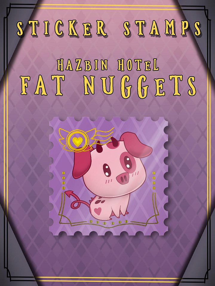 Sticker Stamps - Hazbin Hotel - Fat Nuggets product image (1)