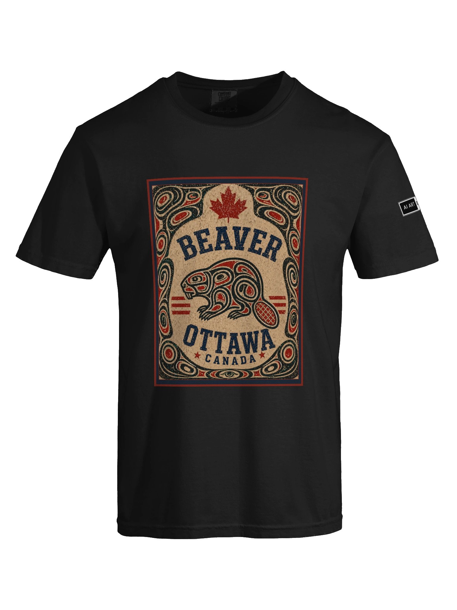 "HAIDA BEAVER OTTAWA" 100% cotton T-shirt product image (7)