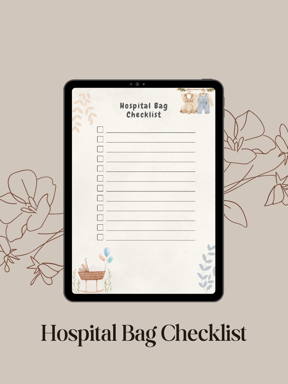 Hospital Bag Checklist for Mom, Baby & Labor product image (2)
