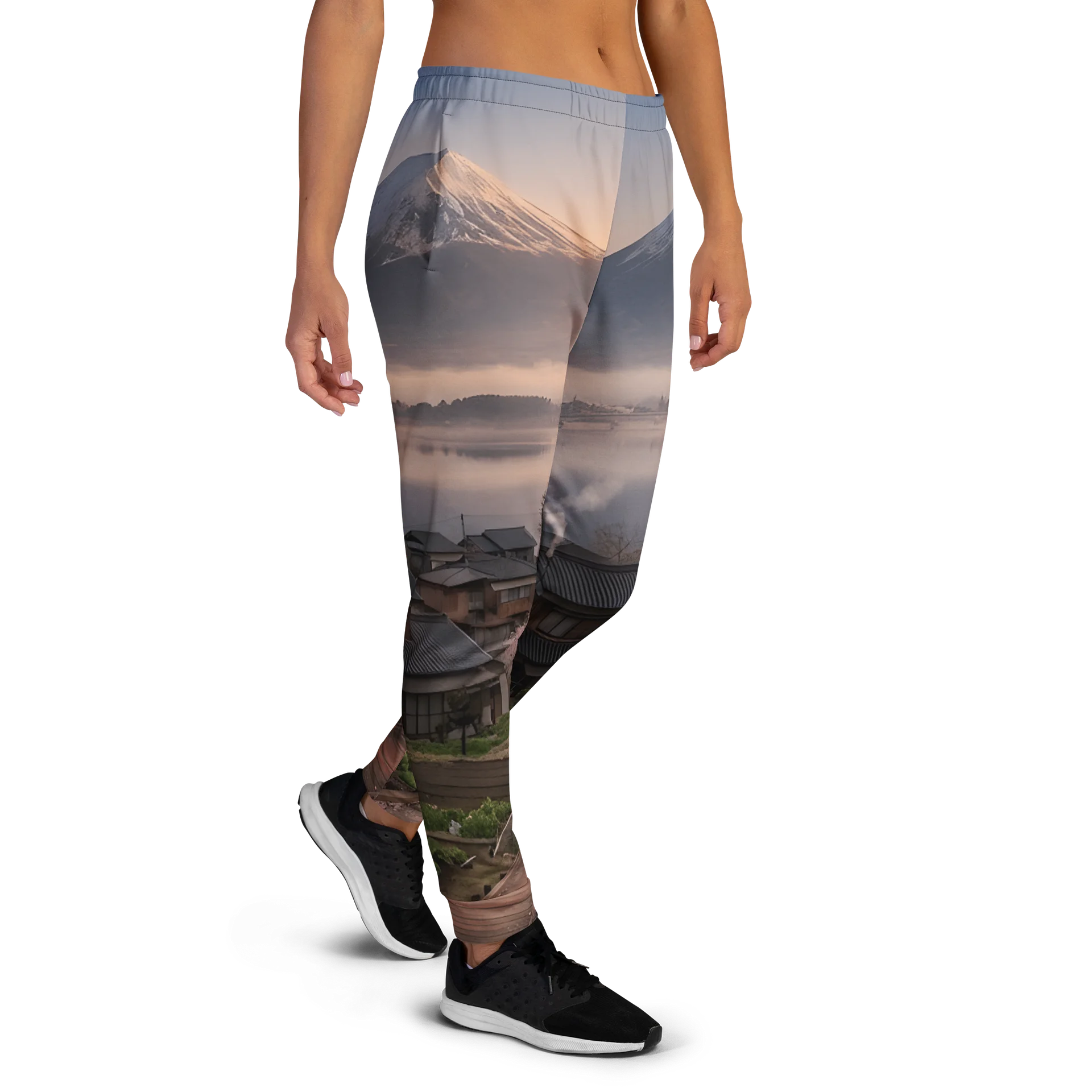 Mount Fuji Recycled Women's Joggers | Eco-Friendly Graphic Sweatpants product image (6)