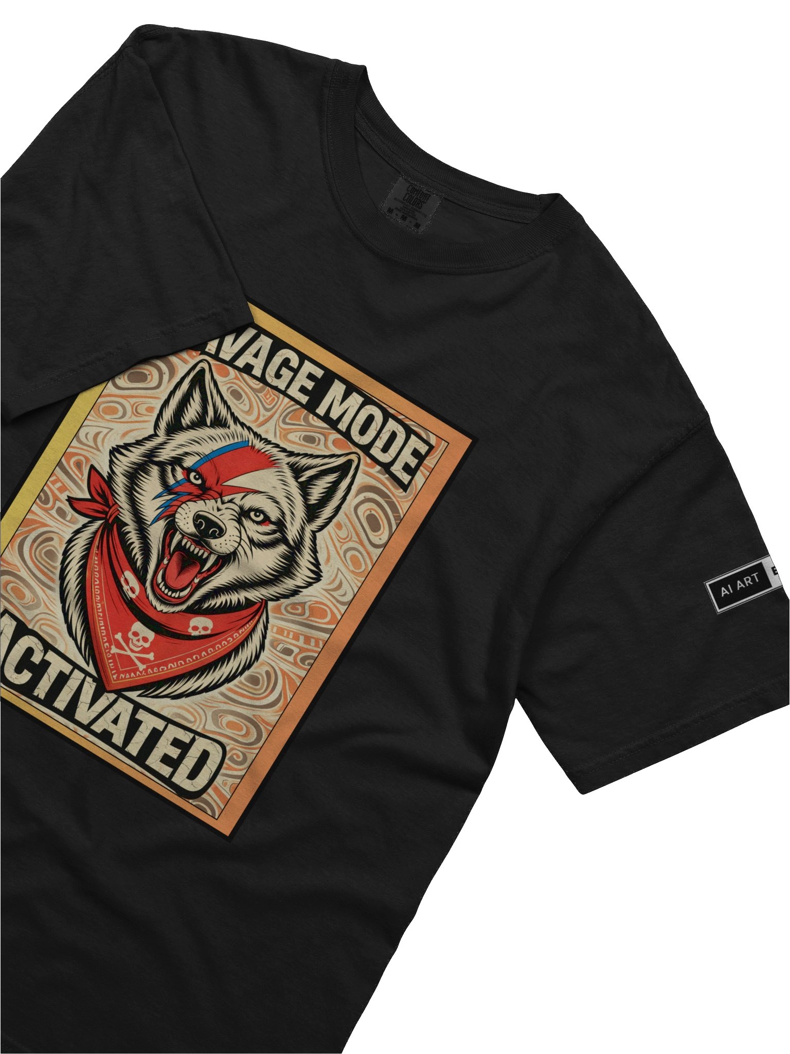 "SAVAGE MODE ACTIVATED" 100% cotton T-shirt product image (3)