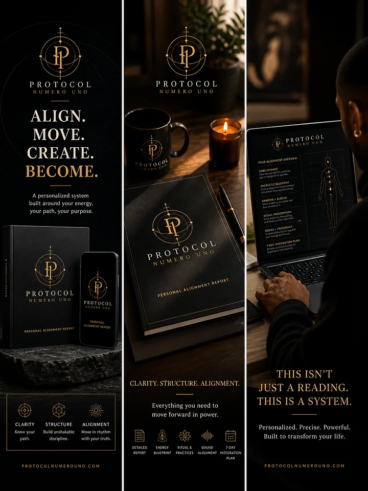 Protocol Numero Uno: Personal Alignment Report product image (1)