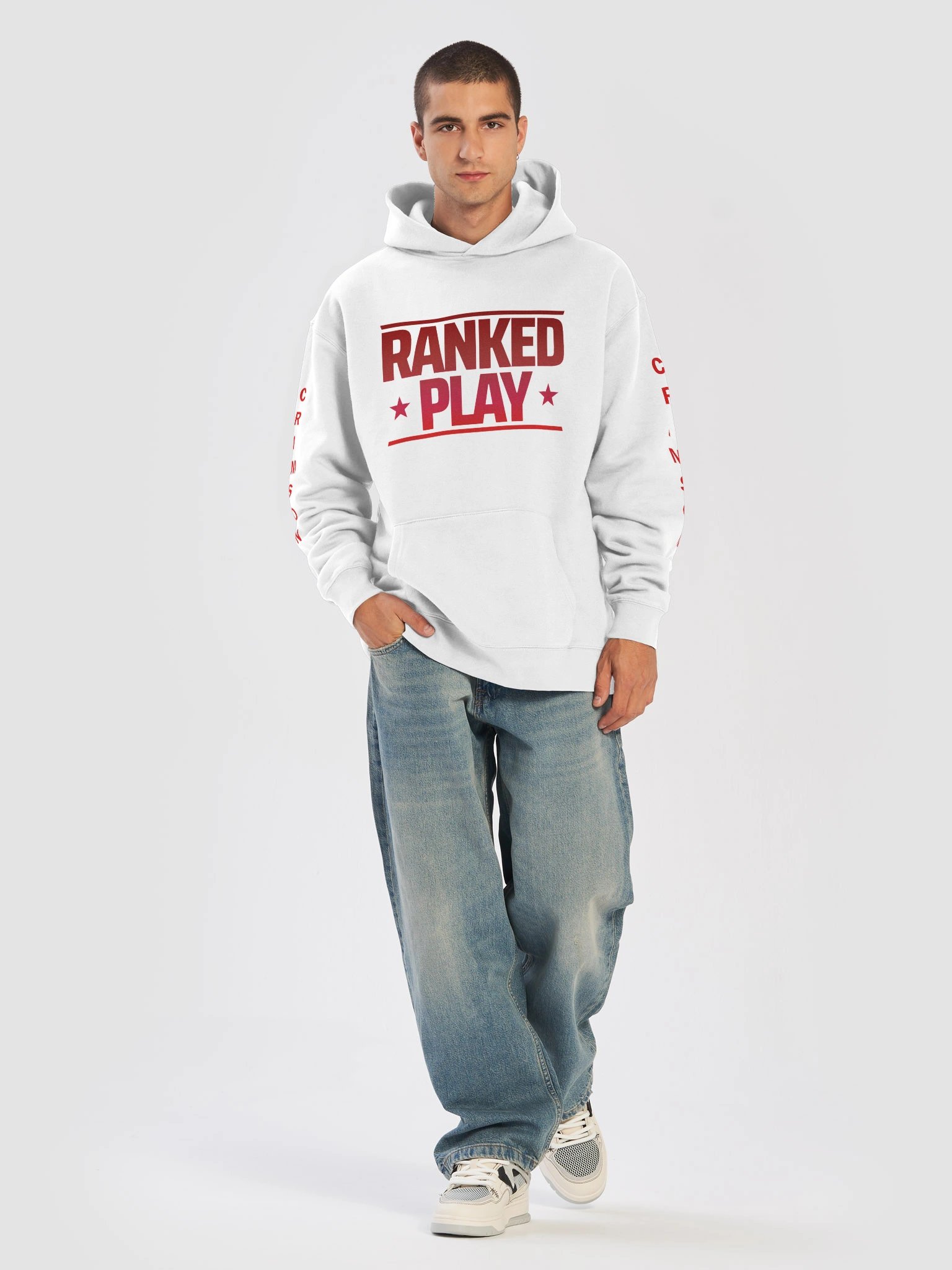 CRIMSON Ranked Play - AS Colour Unisex Premium Oversized Hoodie (Printed) product image (42)