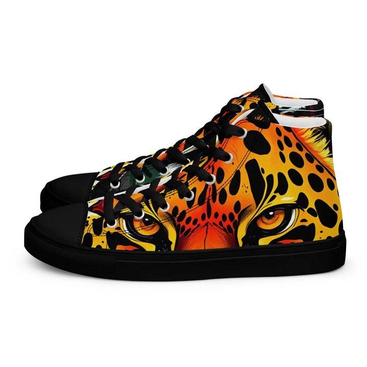men's retro Leopard canvas High Tops product image (1)