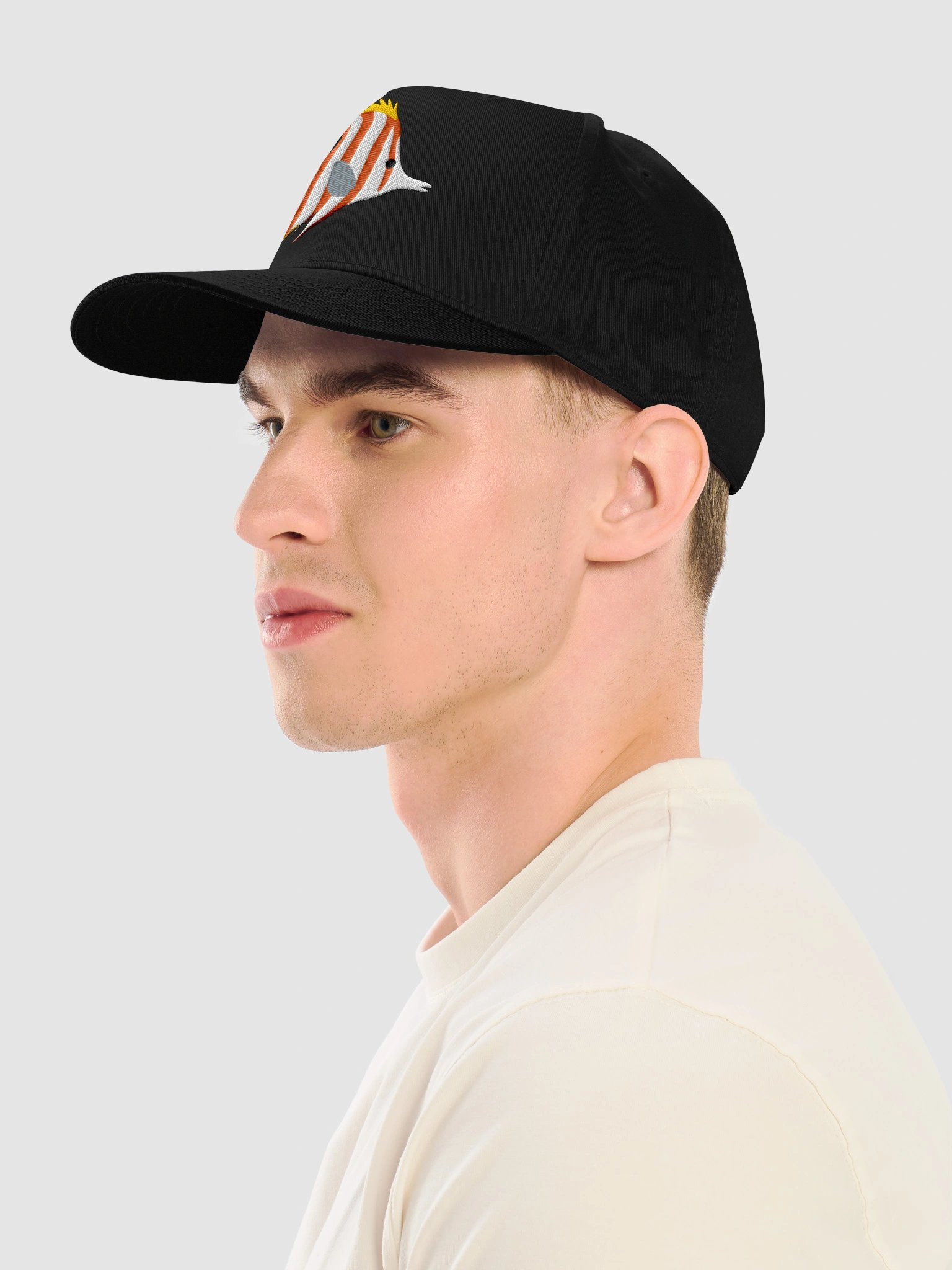 Scribbled Angelfish Mid-Profile Baseball Cap (Embroidered) for Reef and Marine Aquarium Lovers product image (3)