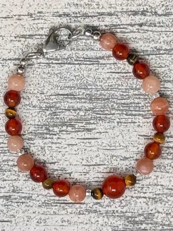 Harvest Glow Bracelet • Tiger Eye and Carnelian product image (2)