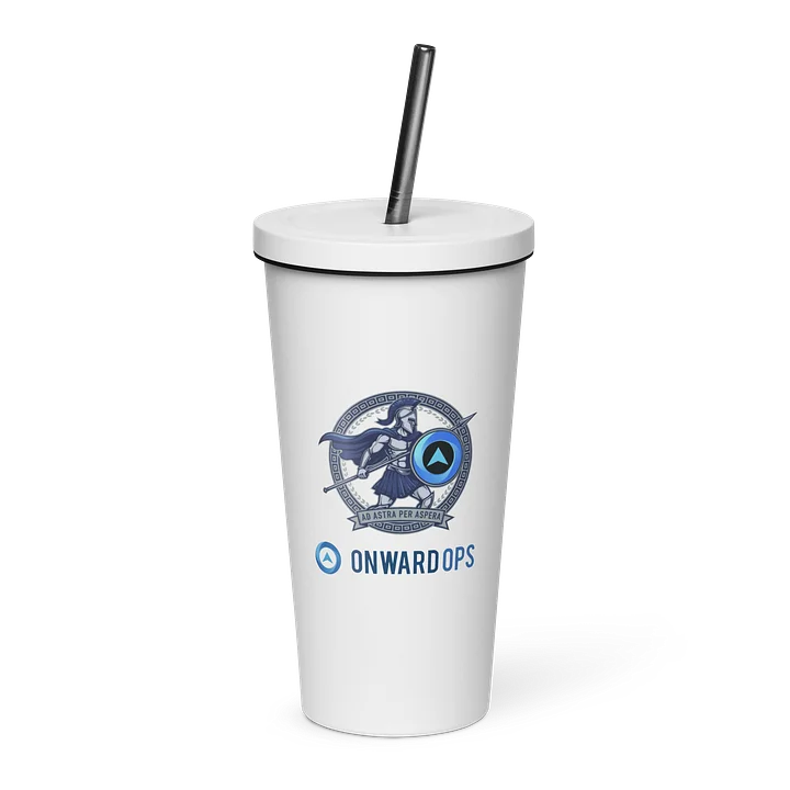 Warrior Insulated Tumbler with a Straw product image (1)