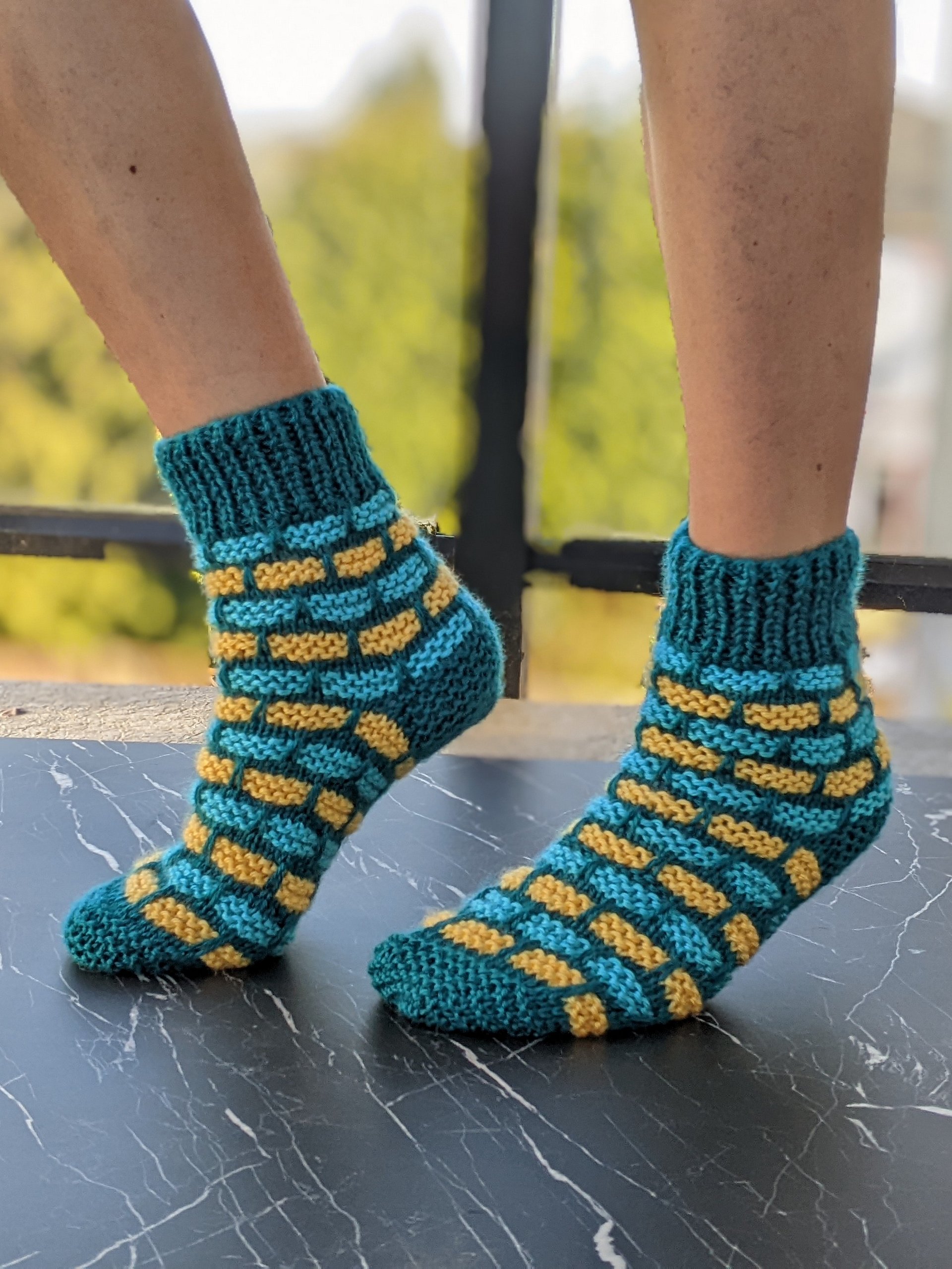 Bricklane Flat Knit Socks Pattern product image (1)