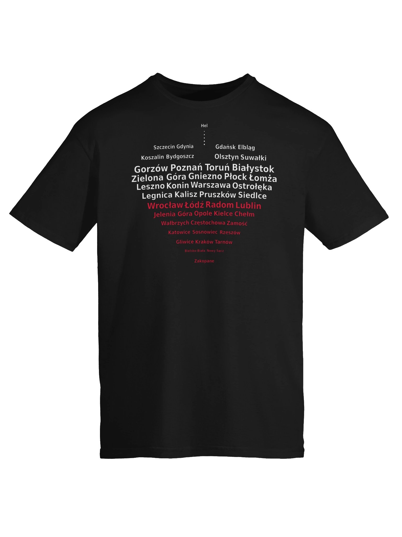 I Love Poland - Polish Cities Heart T-Shirt product image (7)