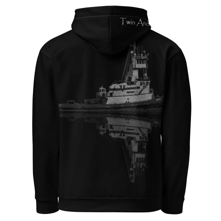 Tug Hudson & Reflection (Black) – Performance Marine Wear | Twin Anchor Apparel North Current Line product image (1)