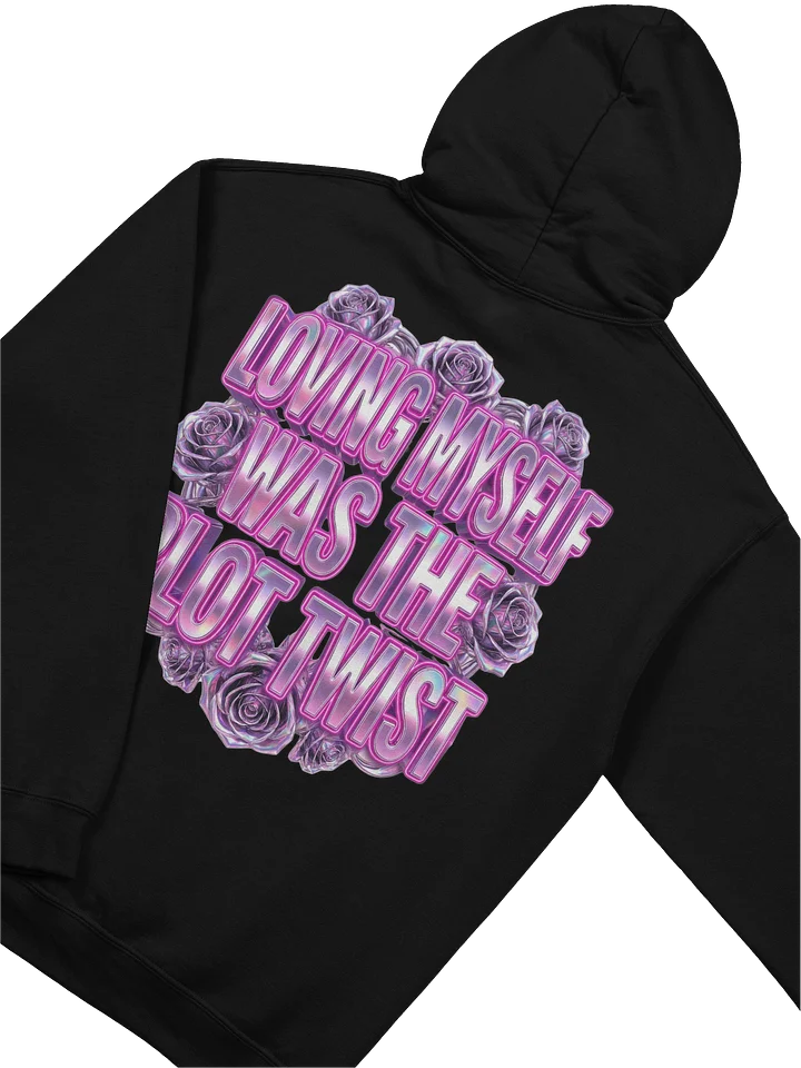 Loving Myself Was The Plot Twist – Chrome Self-Love Hoodie product image (1)