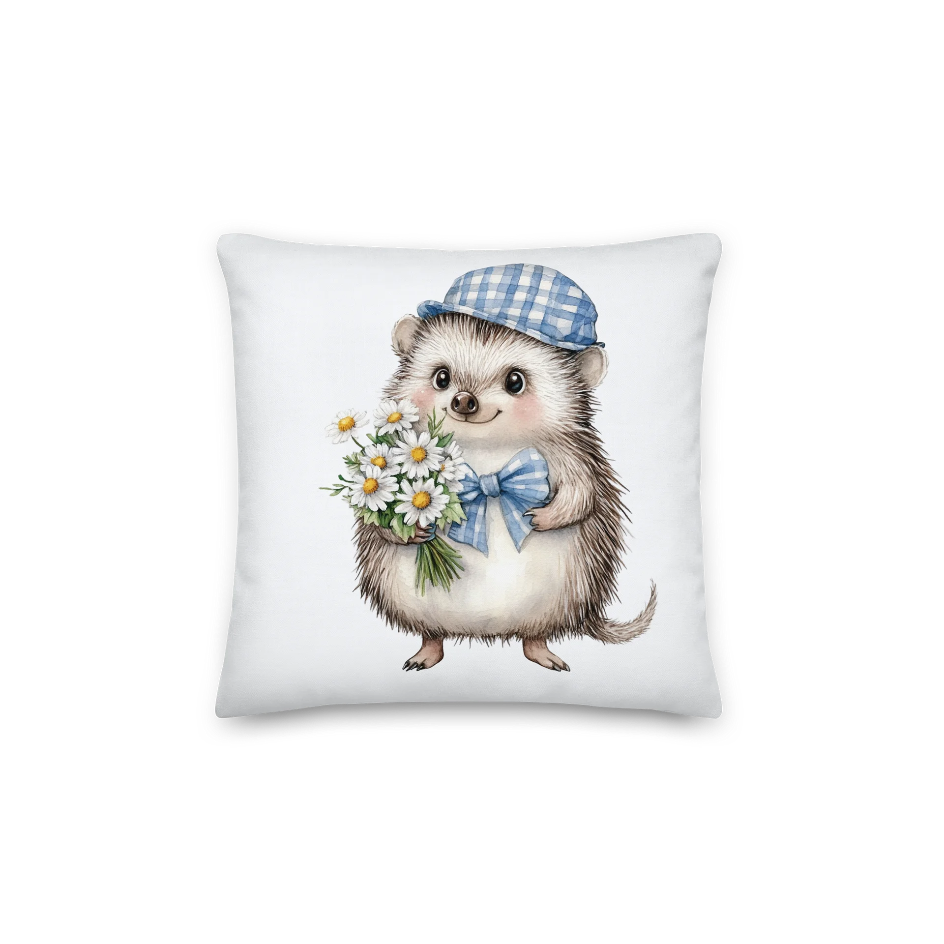 The Right Time for Daisies — Two-Sided Summer Hedgehog Pillow product image (1)