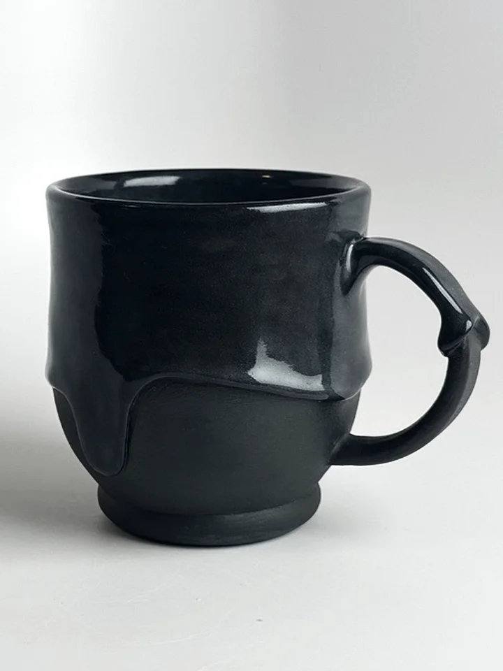 Monochrome Black Drip Mug product image (1)