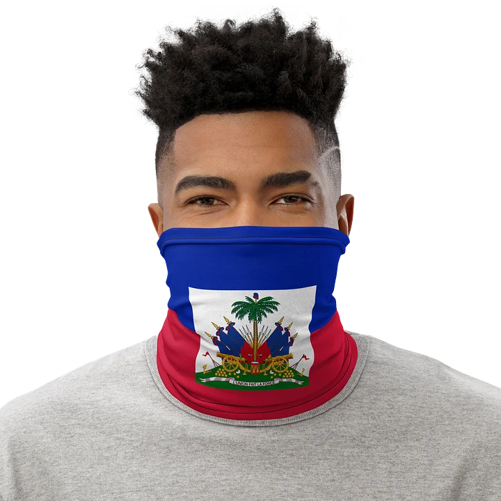 Patriotic Haiti Flag All-Over Neck Gaiter product image (1)