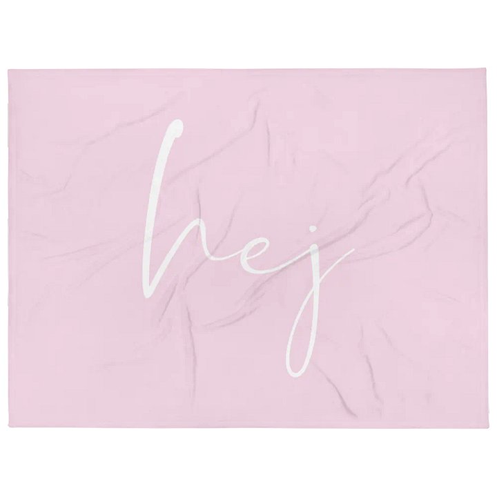 HEJ SCANDI STATEMENT PINK Throw Blanket product image (2)