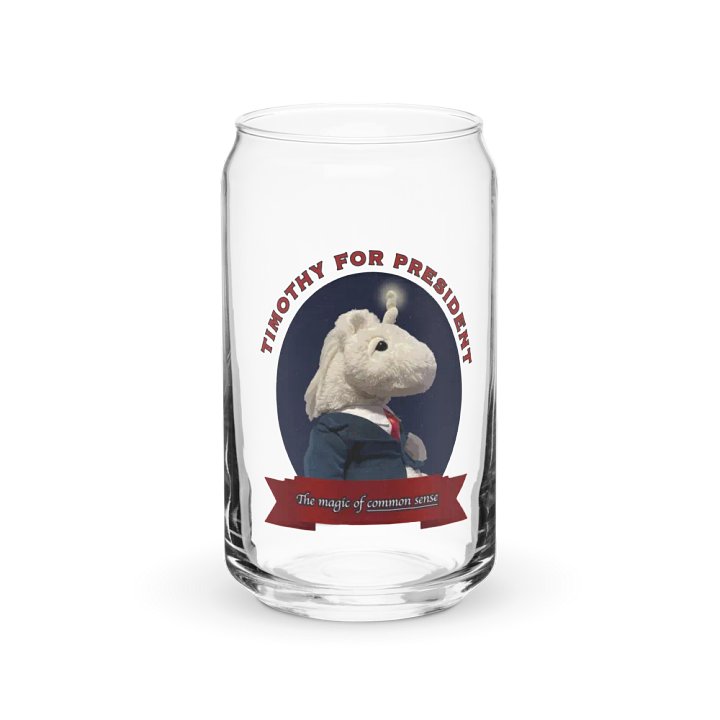 Timothy for President - Glass product image (1)