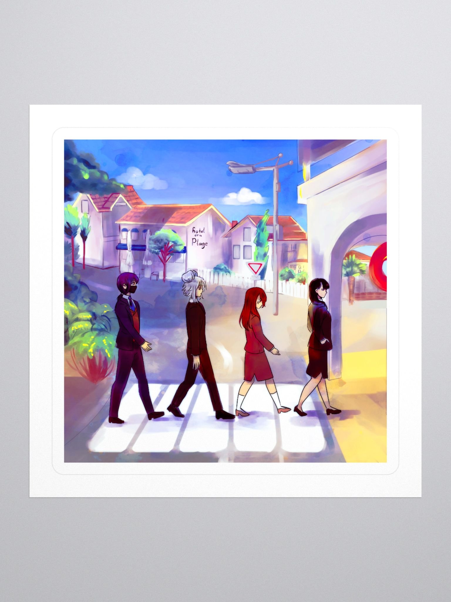 "Hotel de la Plage" Sticker product image (1)