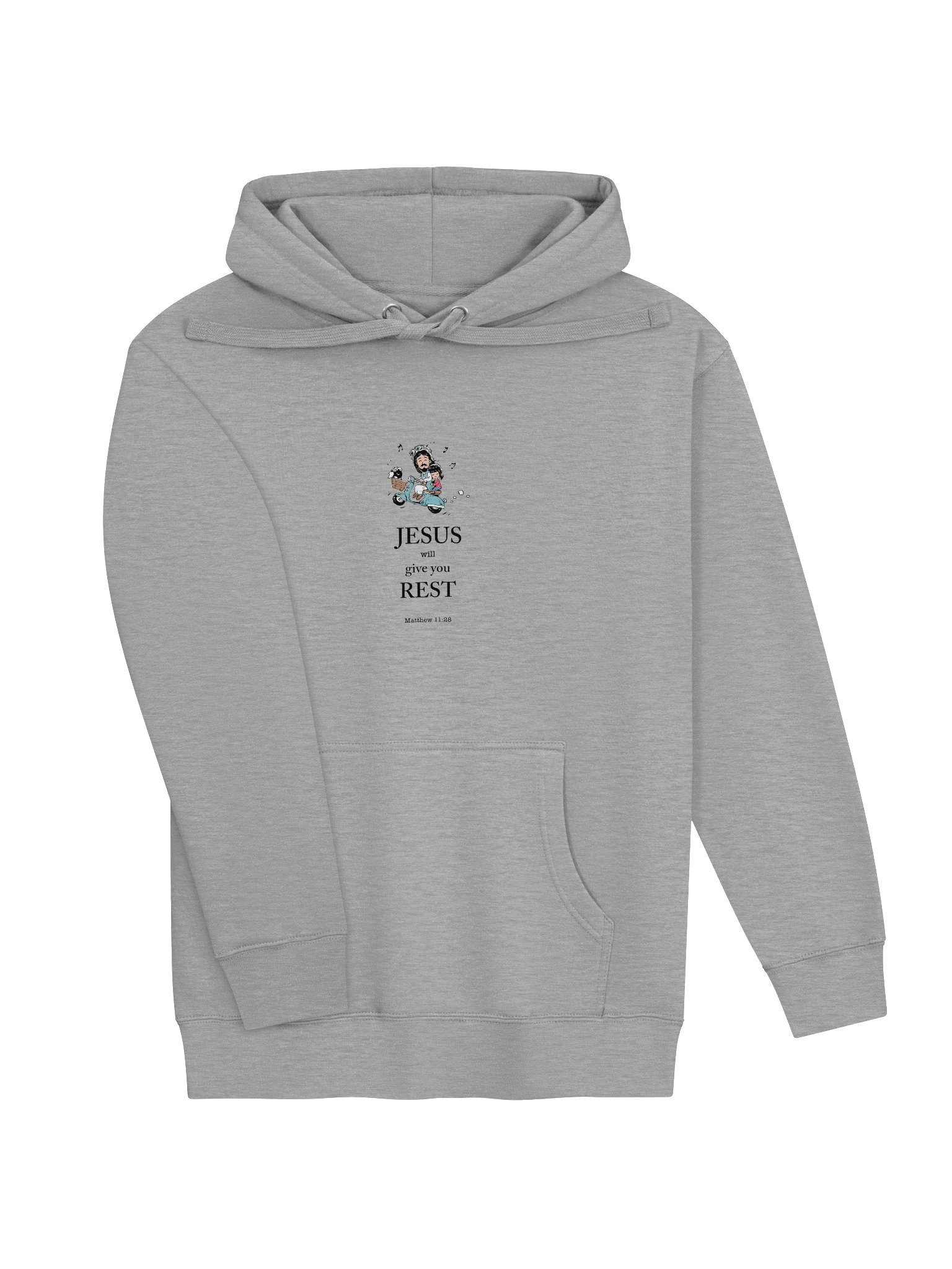 "Jesus will give you rest" unisex hoodie product image (3)