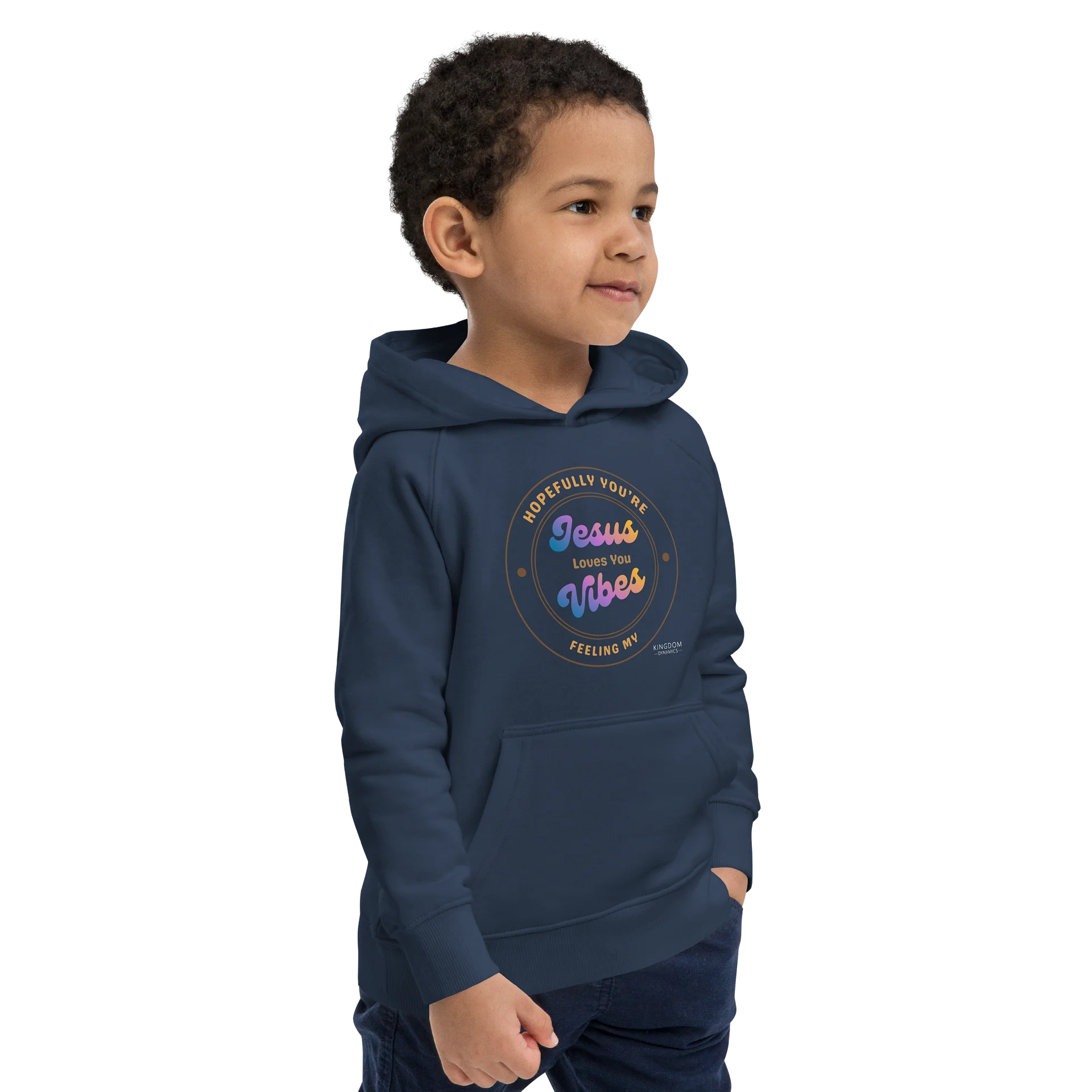 Jesus Vibes Eco Hoodie - French Navy product image (2)