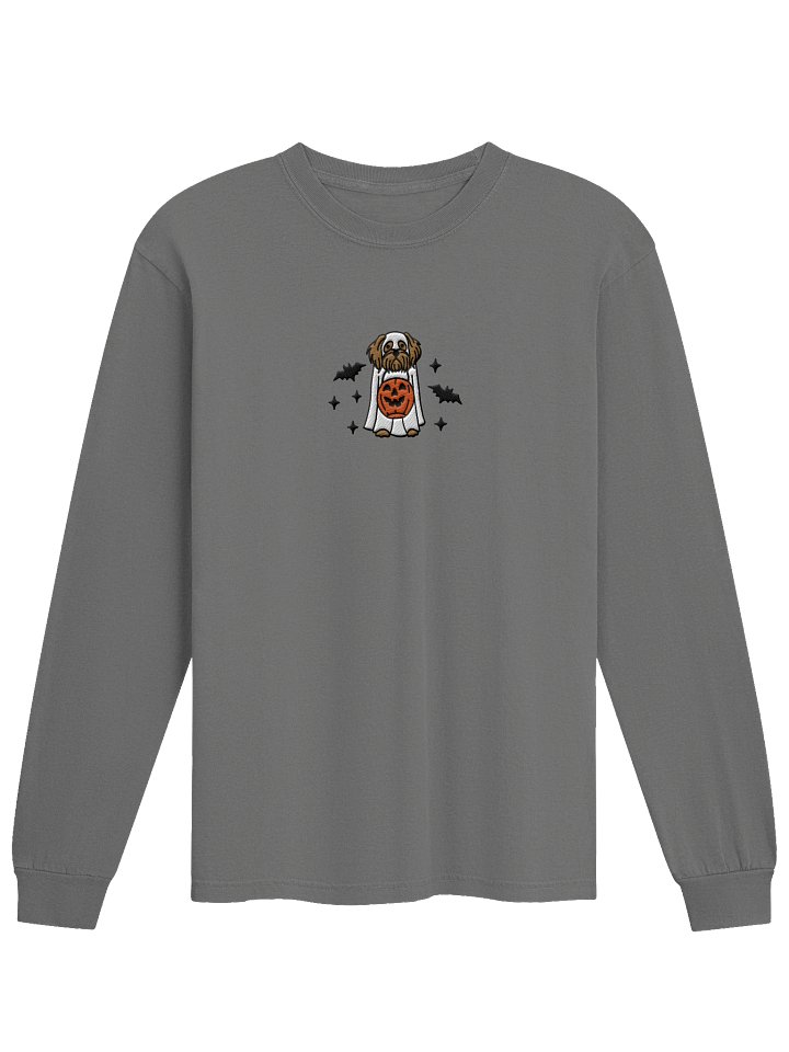 Halloween Shih Tzu(Brown) Embroidered Long-Sleeve T-Shirt product image (9)