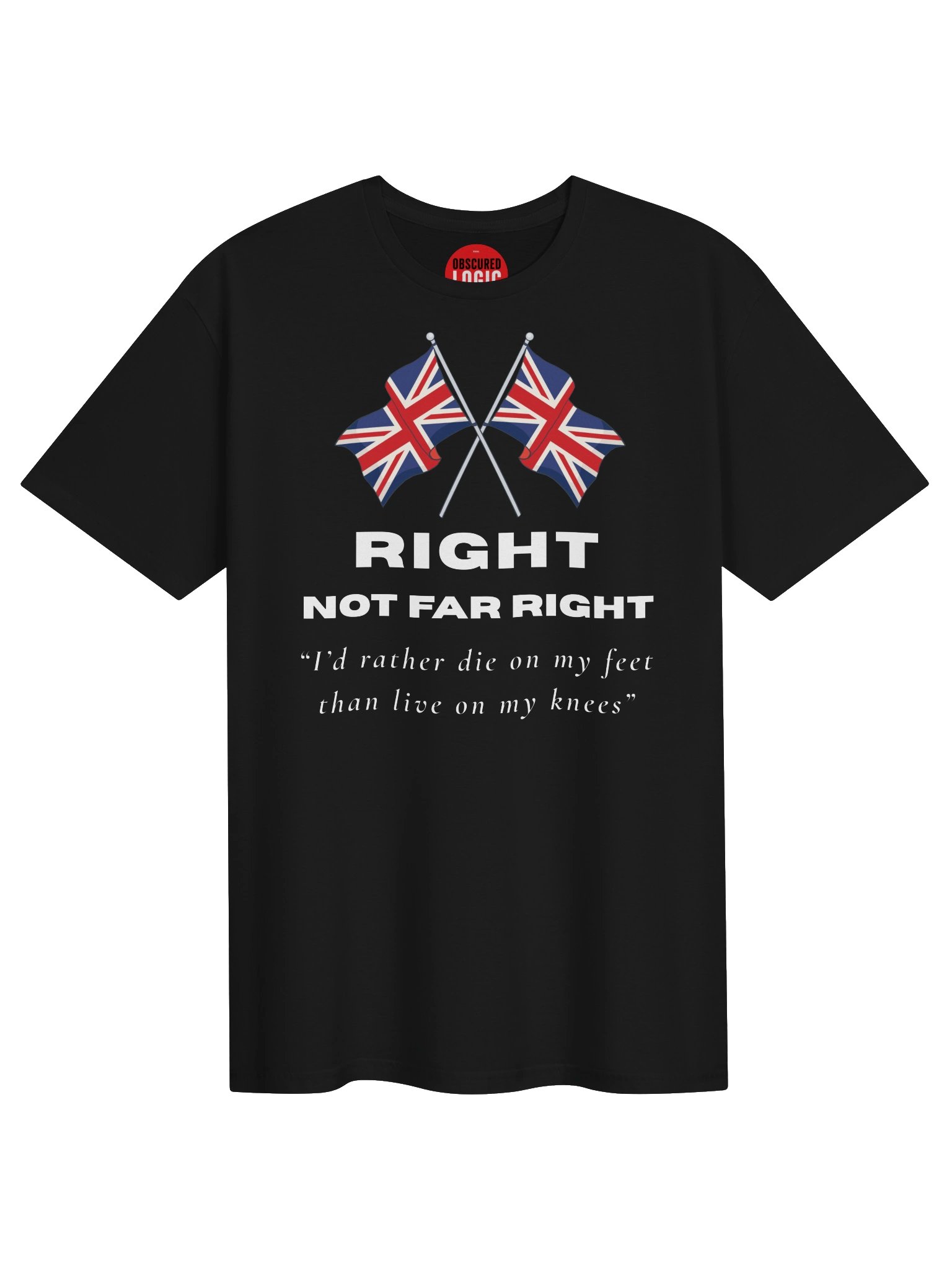Right Not Far Right Union Jack Tee product image (1)