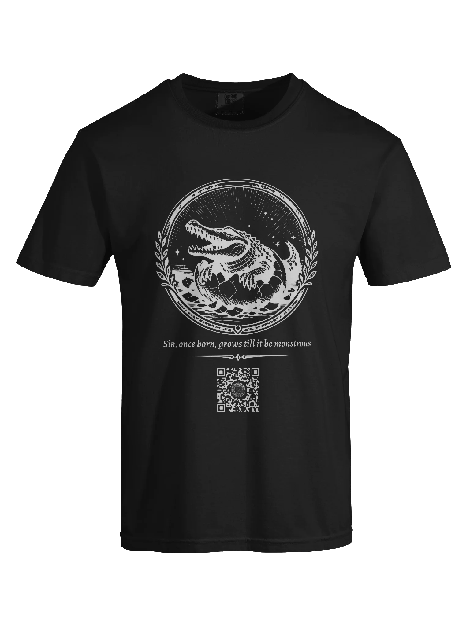 Of Eggs and Crocodiles (White on Black/Color) product image (7)