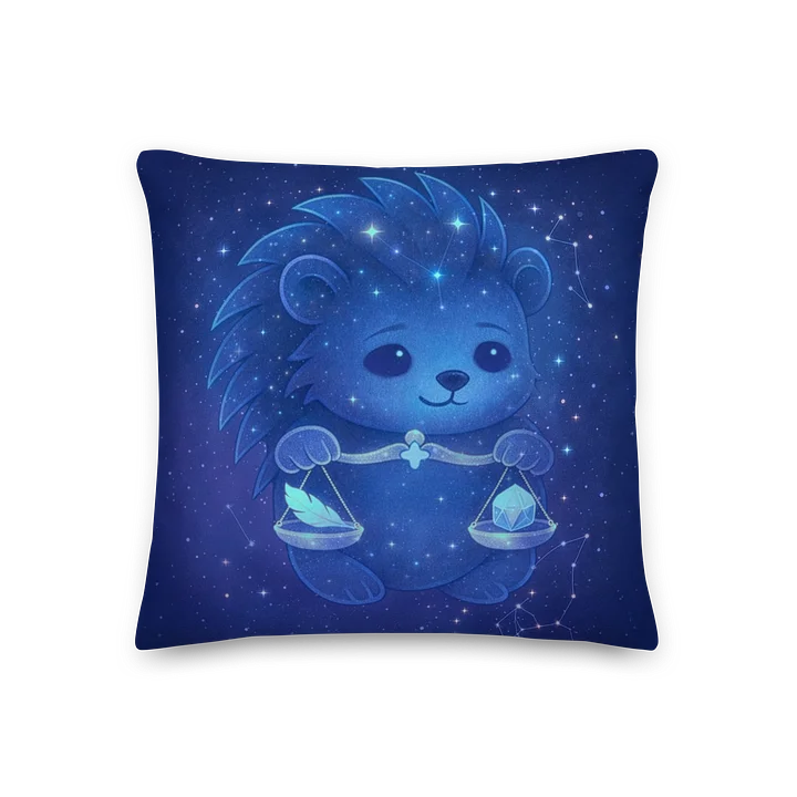 Zodiac hedgie Libra pillow product image (1)