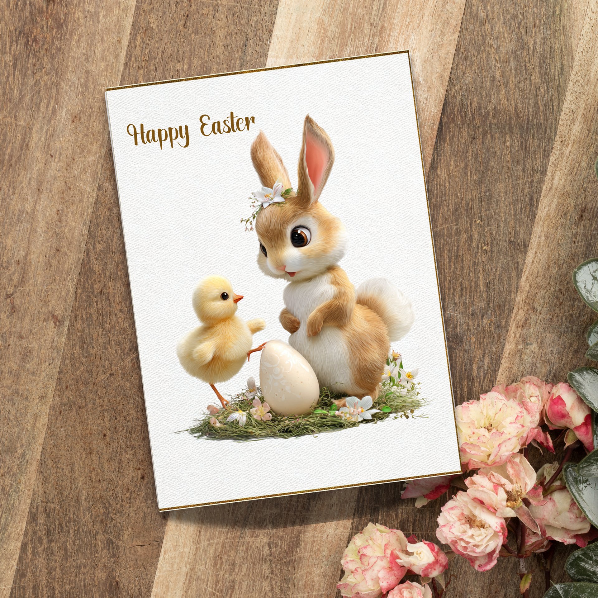 Printable Easter Card 5x7 Foldable, Grandson easter gift product image (3)