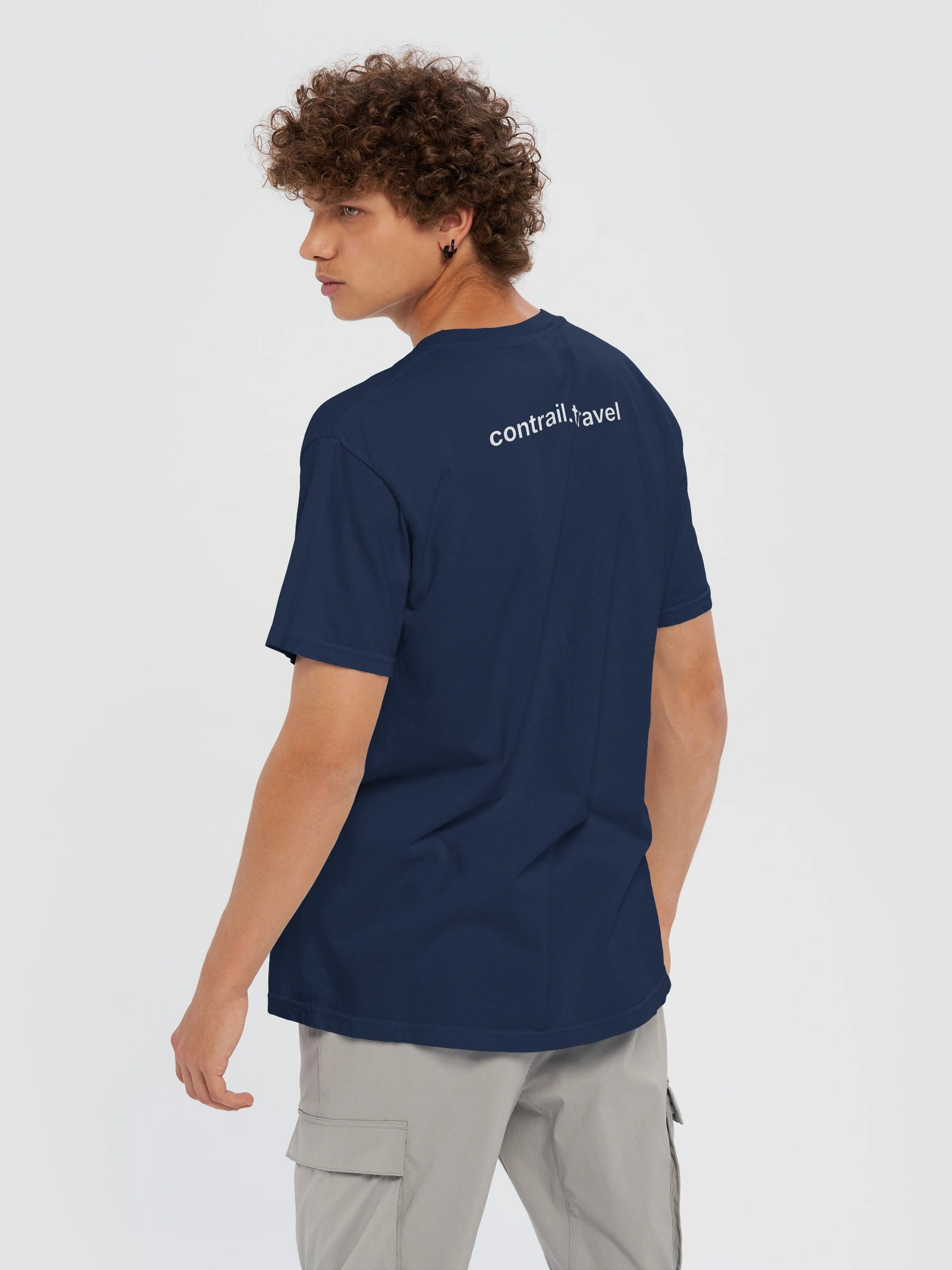 Contrail Wordmark Shirt — Navy product image (10)