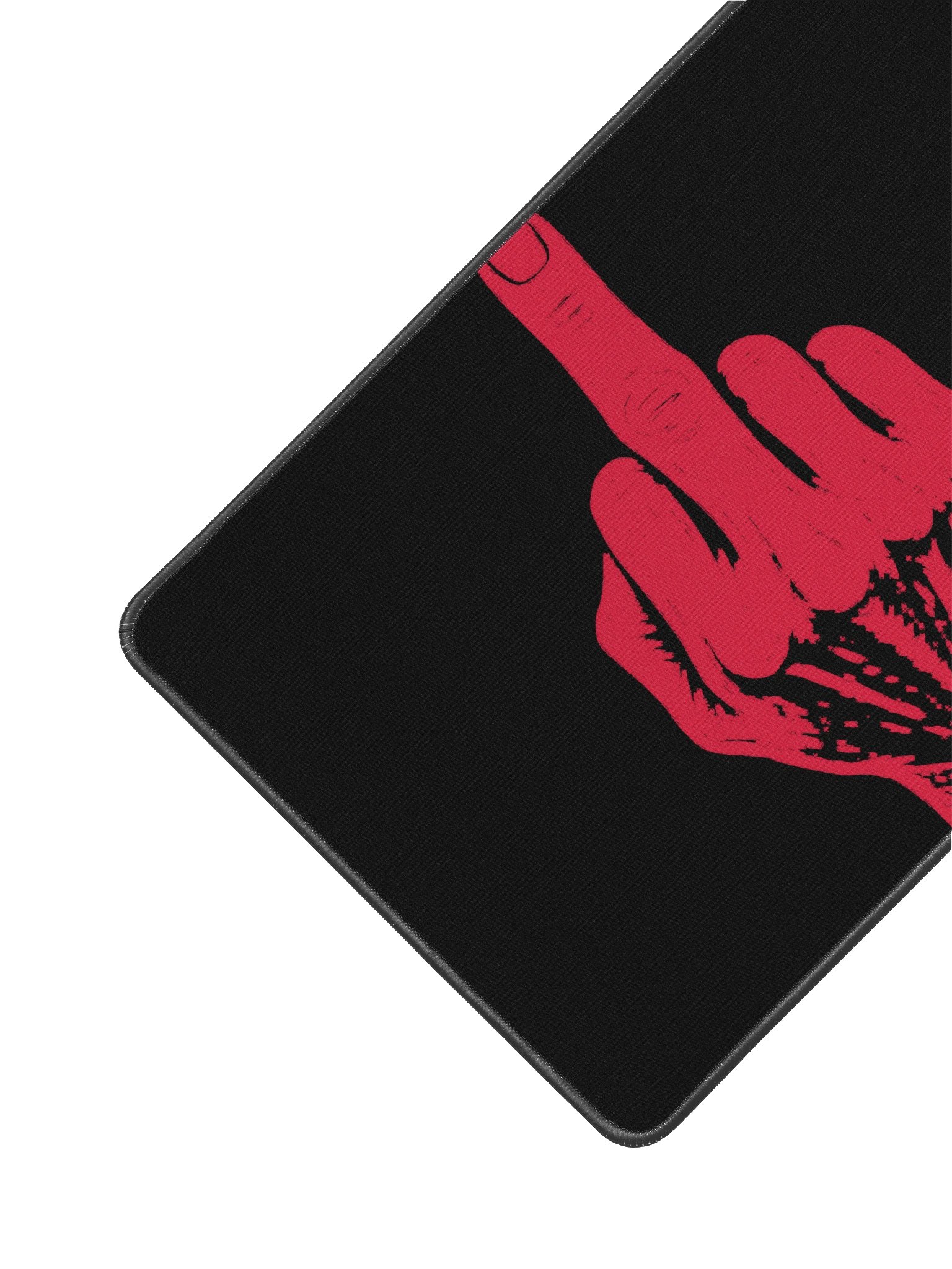 No ShopCo Middle Finger Desk Mat - Red product image (2)