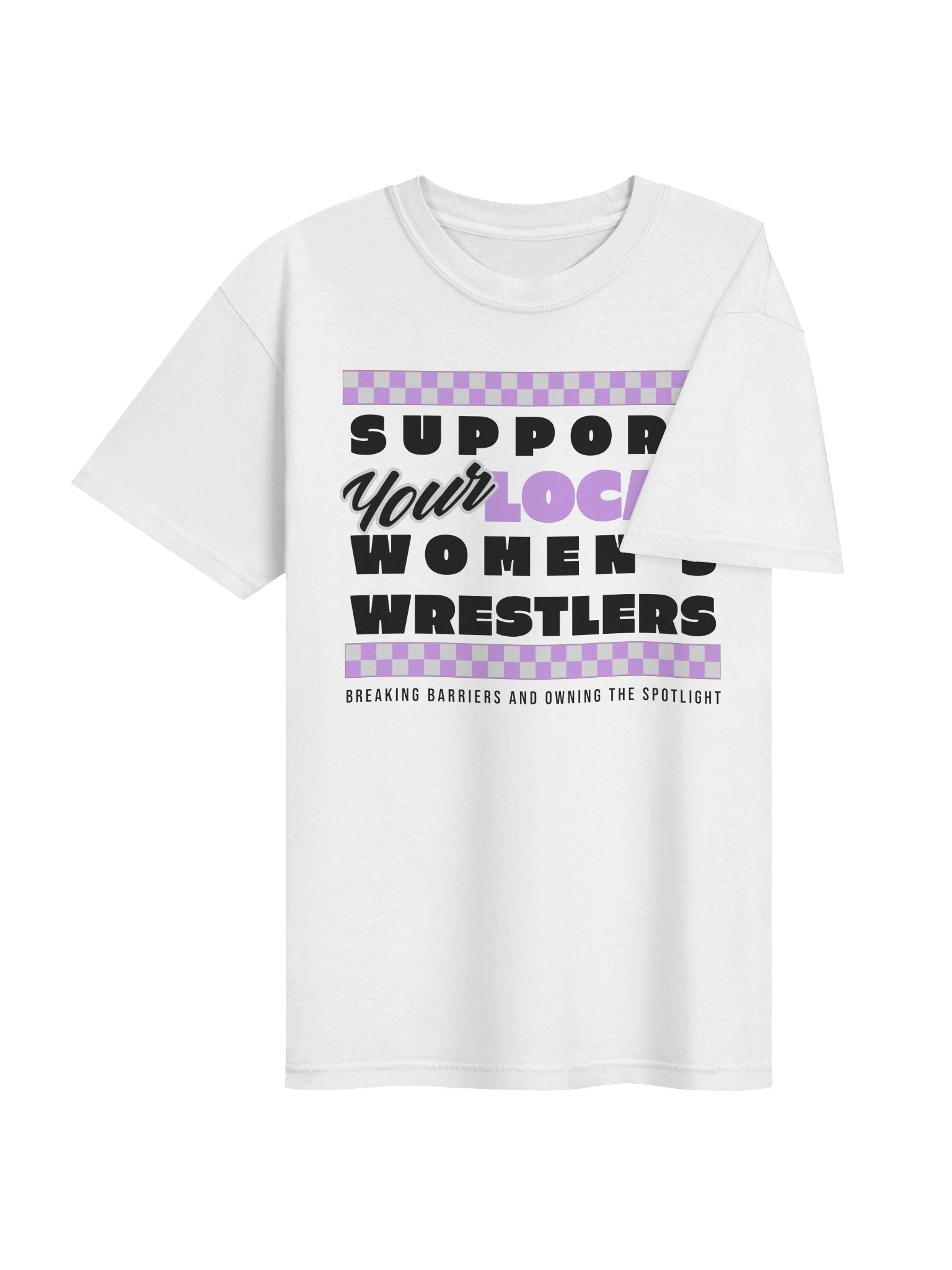 Support Your Local Women's Wrestlers Short Sleeved T-Shirt product image (4)