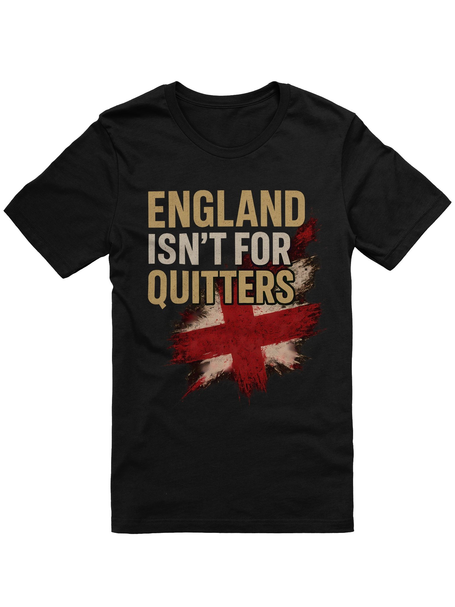 England "Isn’t For Quitters" Unisex T-Shirt | Gritty St. George’s Cross Graphic Tee – Bold Supporters Streetwear product image (2)
