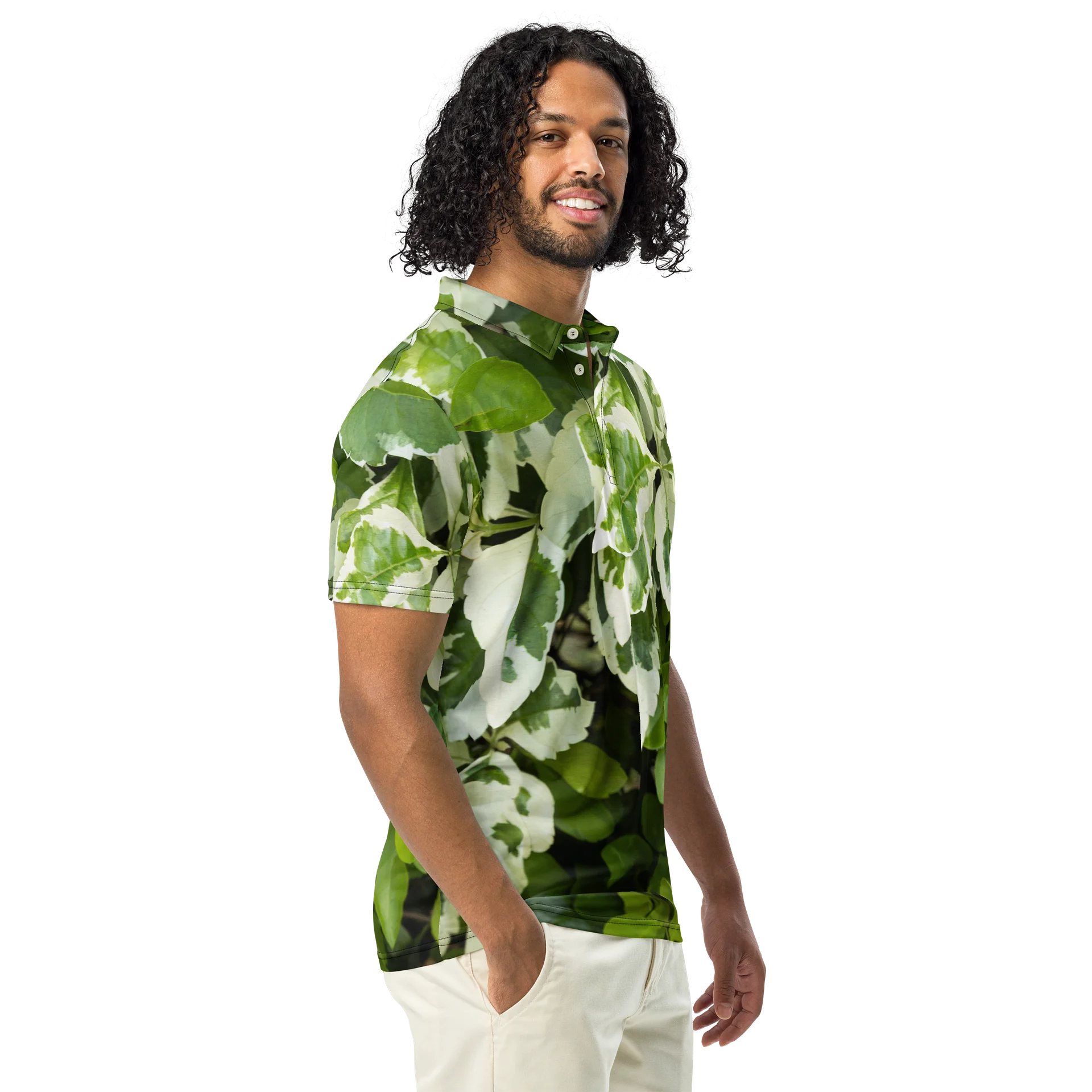 Moss & Parch All-Over Print Men's Slim Fit Polo Shirt product image (1)