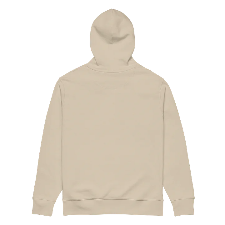 "never grow up." Embroidered Hoodie w/ black text - 100% Organic Cotton product image (2)