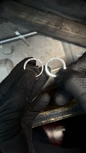 The wedding band and the anniversary band. A customer had just gotten their wedding band design remade to complete her weddin...