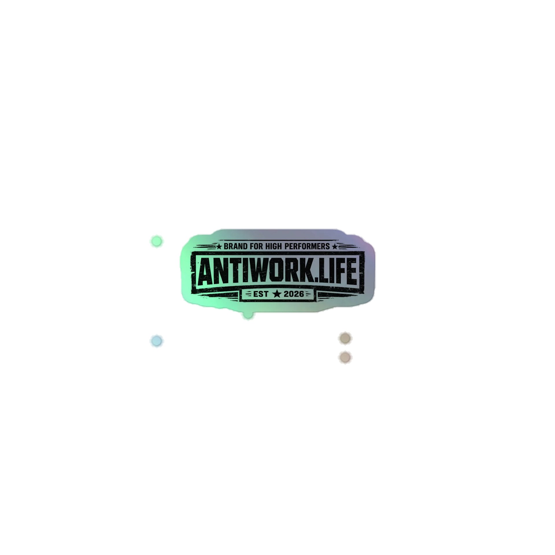 antiwork hologram sticker product image (1)