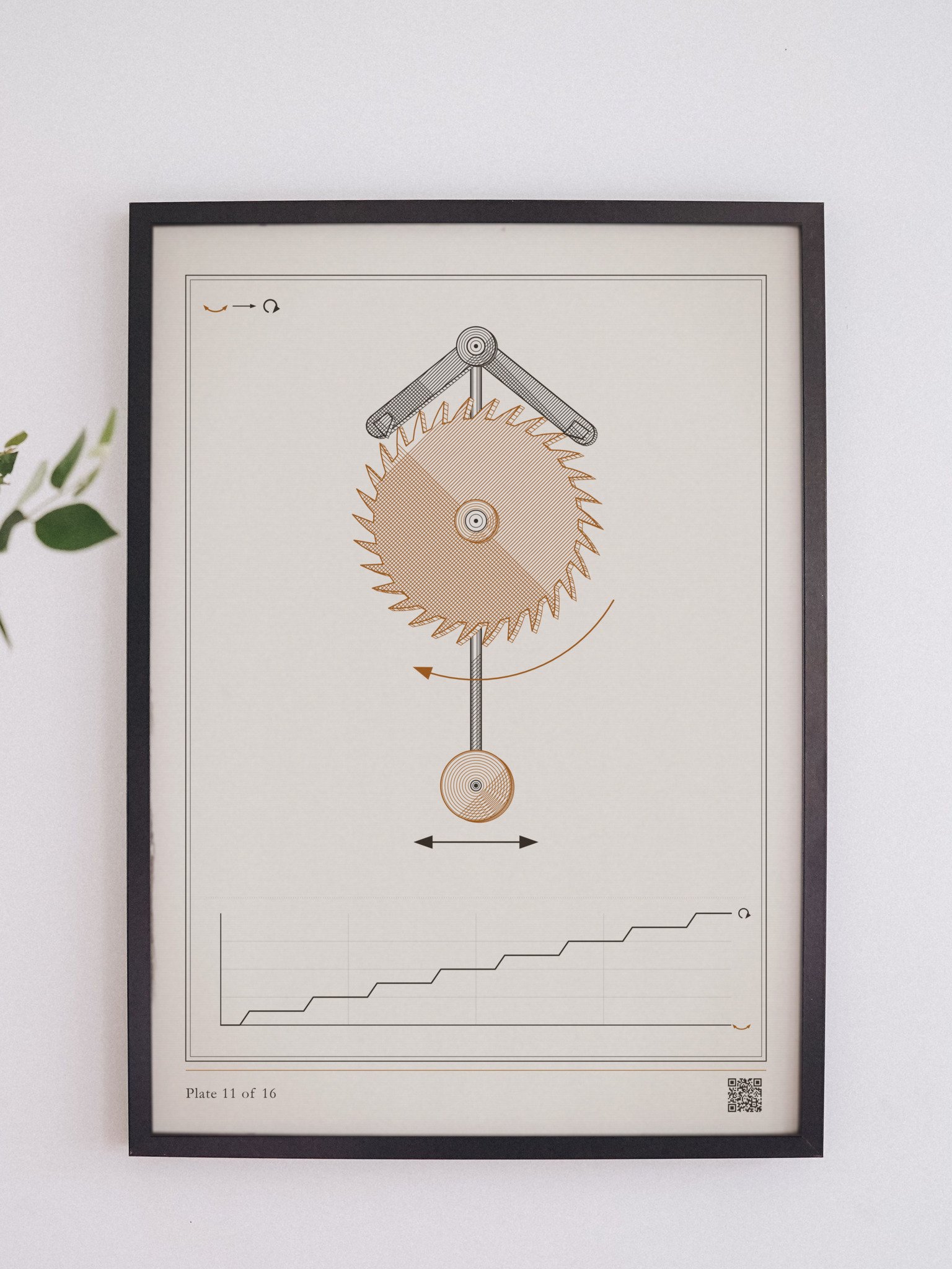 Escapement print, framed, 12 x 16 in · MOTION 11 product image (6)