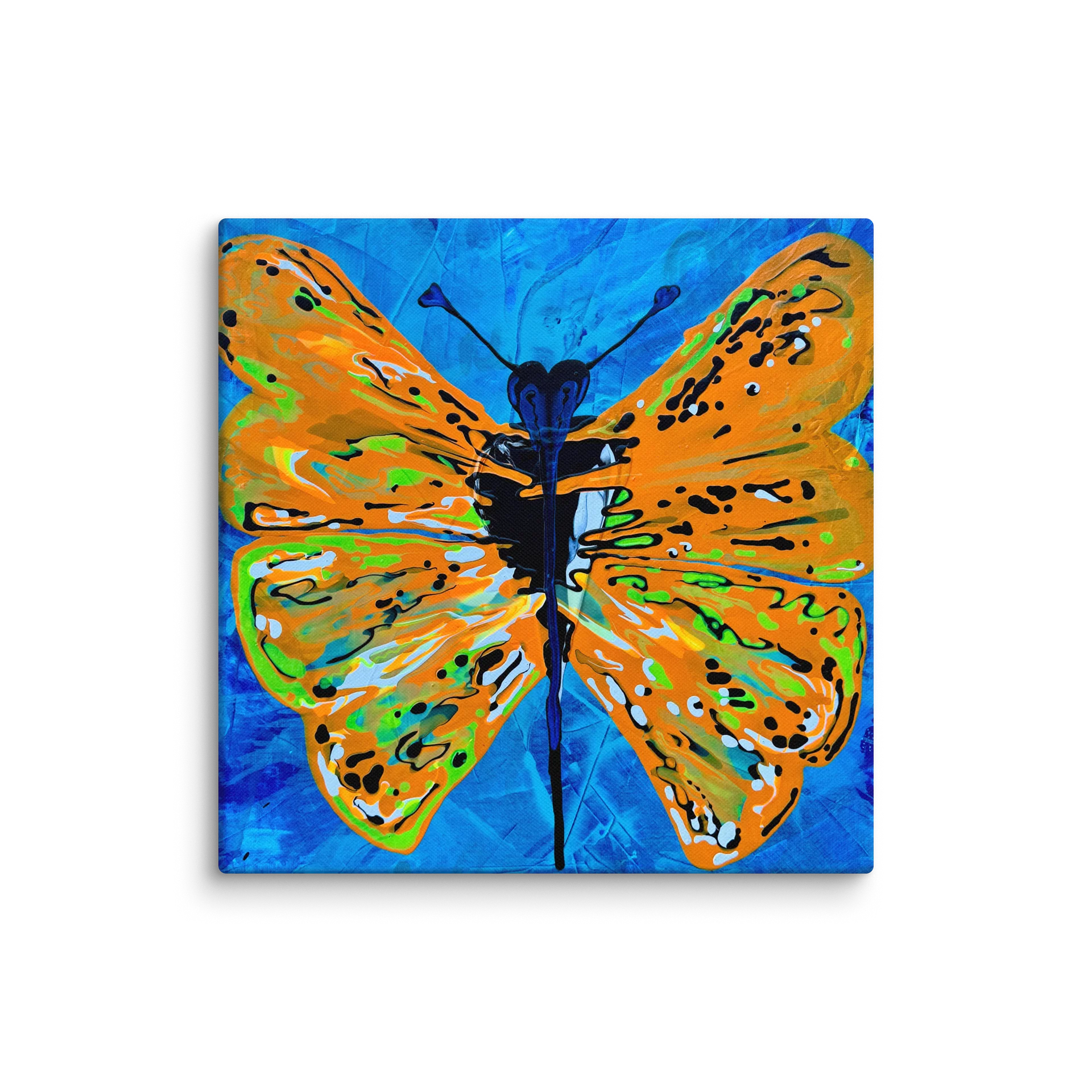 Neon Orange Butterfly Gallery Canvas Print product image (3)