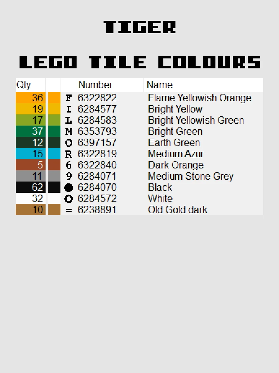 Tiger Pixel Art product image (5)