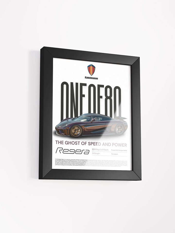 KOENIGSEGG REGERA FRAMED POSTER product image (15)
