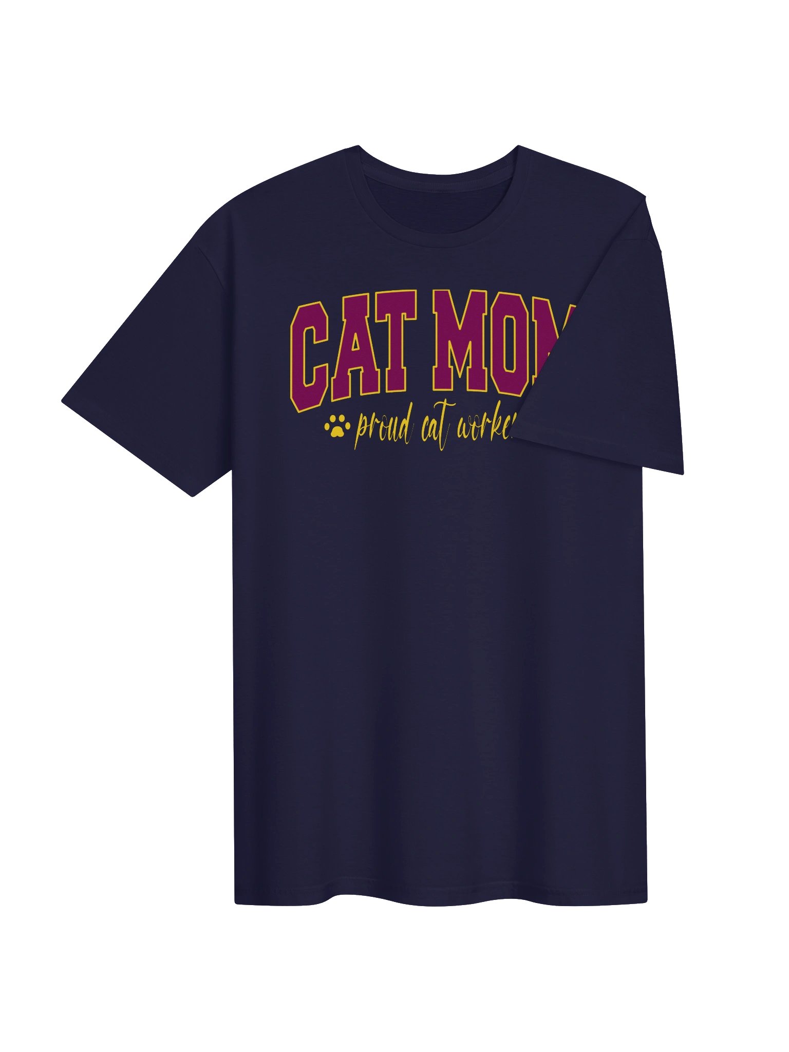 Cat Mom 2 (proud cat worker) - Unisex Adult Super Soft Lightweight T-shirt product image (3)