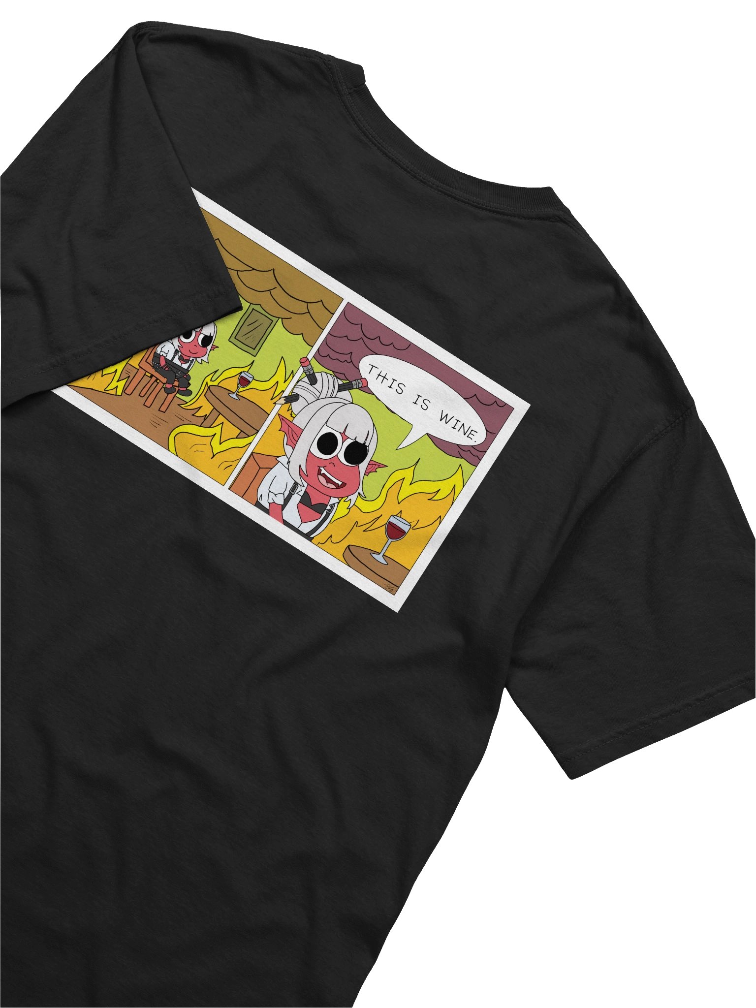 [Meme] This is Wine Tee (Back Graphic) product image (1)