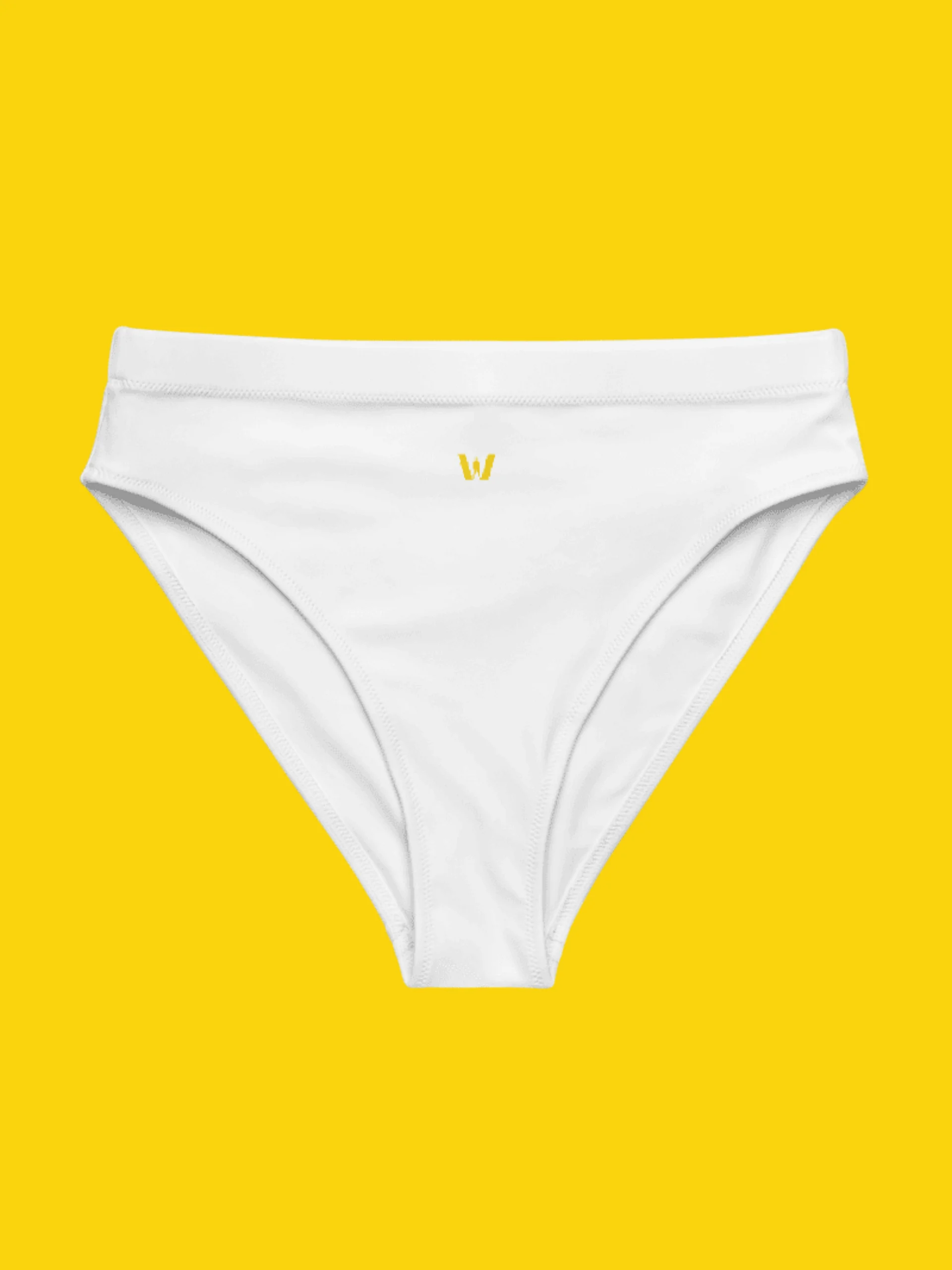 All-Over Print Recycled High Waisted Bikini Bottom | WIL Style product image (5)