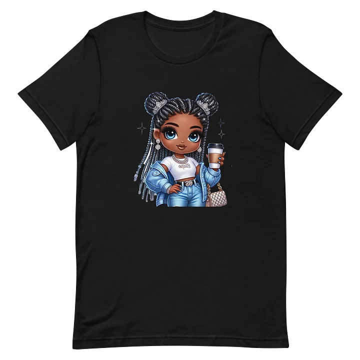 Chic Coffee Girl Cartoon Tee product image (10)