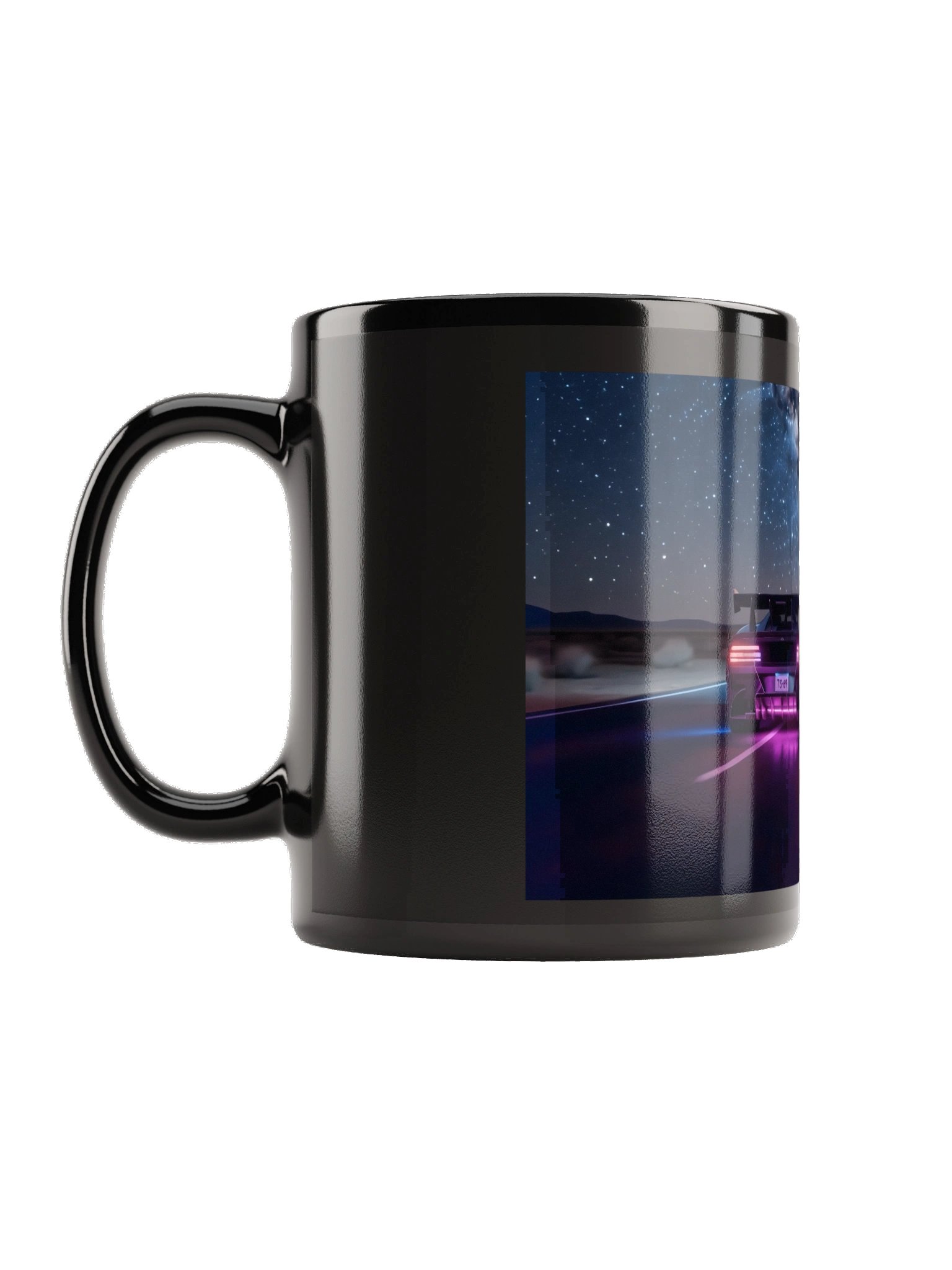 TS-69 under the Milky Way | Black Glossy Mug product image (1)