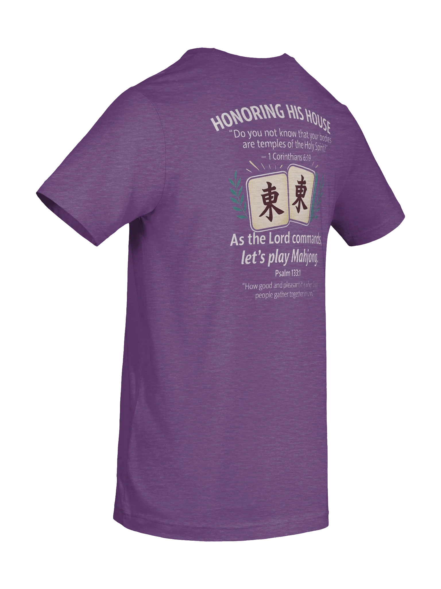 His House Unisex "Let's Play Mahjong" T-Shirt by His House