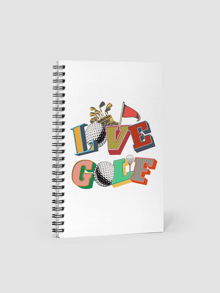 Love Golf Block Letter Spiral Notebook product image (2)