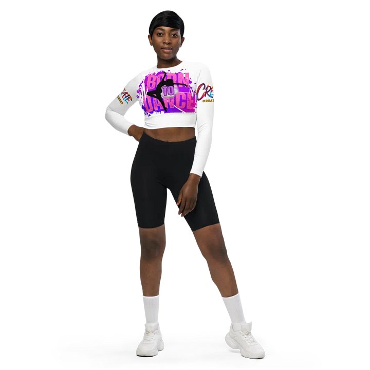 Born to Dance Her Silhouette Dynamo Long Sleeve Crop Top product image (1)