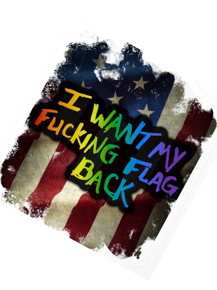 Rainbow Flag Statement Kiss Cut Stickers product image (6)